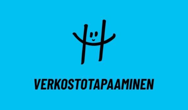 Harrastamisen Suomen mallin logo (H-kirjain, jonka päällä on kaksi silmää ja nenä) sekä alla teksti Verkostotapaaminen.