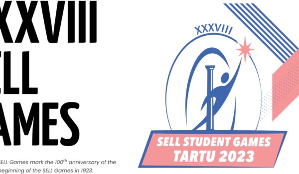 Vasemmalla mustalla teksti XXXVIII SELL Games, oikealla logo